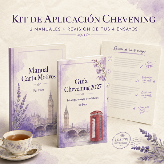 Kit de Aplicación Chevening: Manuales + Revisión de Ensayos